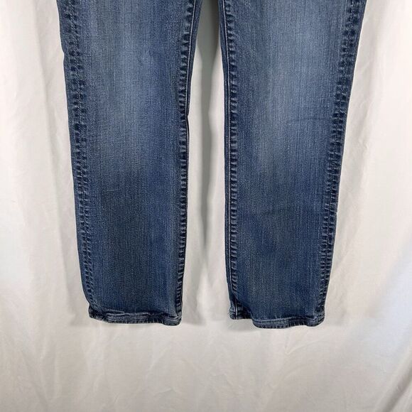 Seven for all Mankind Jeans Women's 31 Dark Wash Blue Denim Standard Button Fly - Picture 3 of 10